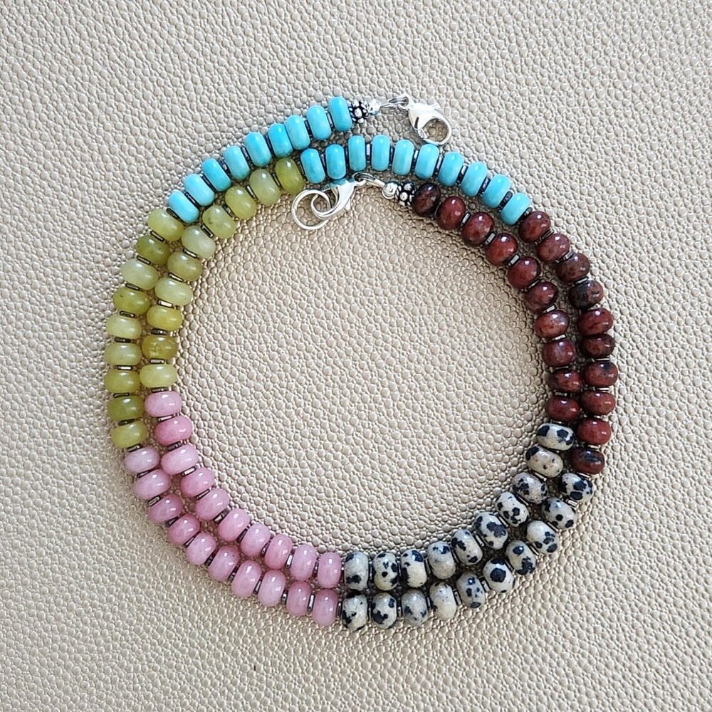 JASPER & JADE NECKLACE--20"